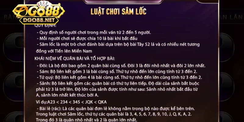 Luật chơi Sâm dễ hiểu nhất cho tân thủ